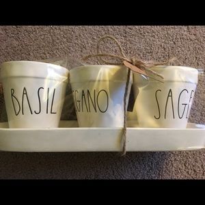 Rae Dunn Basil Sage Oregano Planter